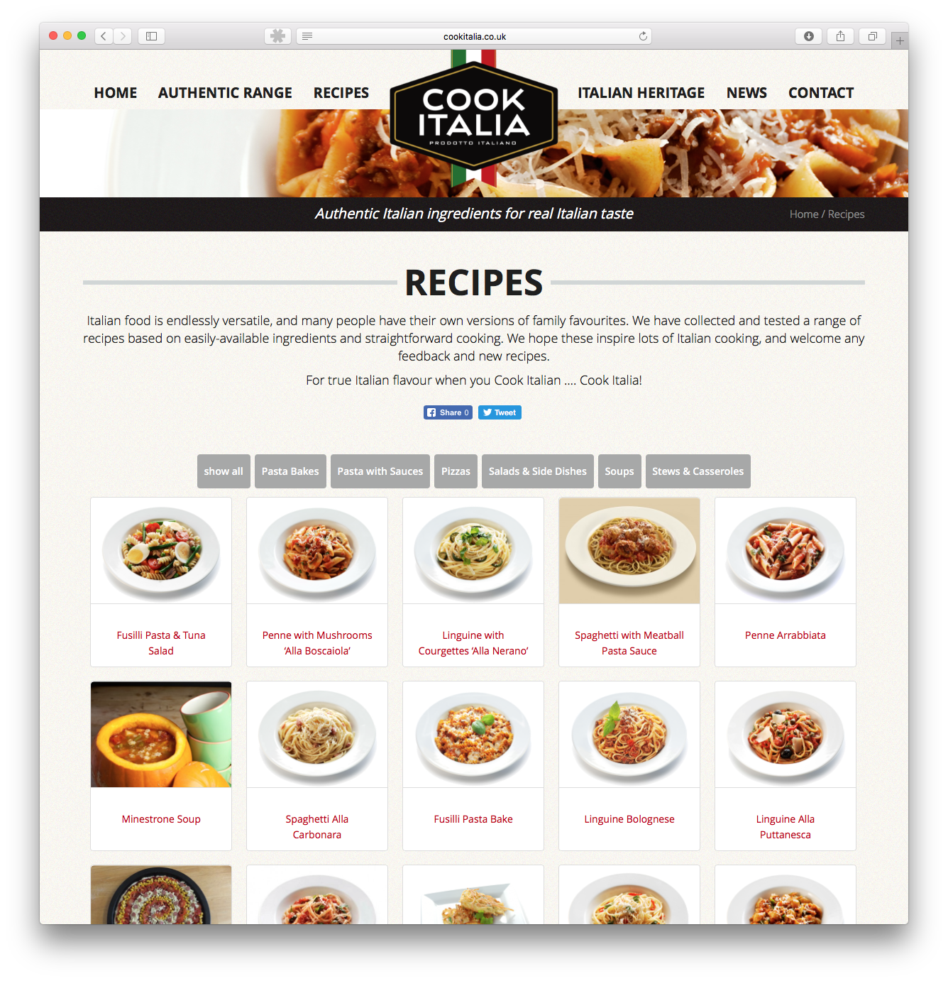 Cook Italia Website